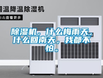 企業新聞除濕機，什么梅雨天，什么回南天，我都不怕。