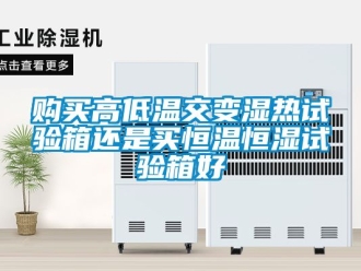 知識百科購買高低溫交變濕熱試驗箱還是買恒溫恒濕試驗箱好