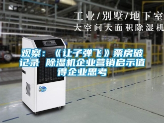 行業新聞觀察：《讓子彈飛》票房破記錄 除濕機企業營銷啟示值得企業思考
