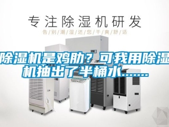 行業新聞除濕機是雞肋？可我用除濕機抽出了半桶水.......
