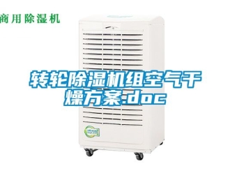 常見問題轉輪除濕機組空氣干燥方案.doc