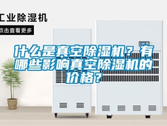企業新聞什么是真空除濕機？有哪些影響真空除濕機的價格？