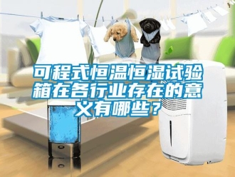 知識百科可程式恒溫恒濕試驗箱在各行業存在的意義有哪些？