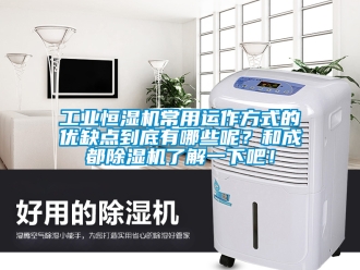 常見問題工業恒濕機常用運作方式的優缺點到底有哪些呢？和成都除濕機了解一下吧！