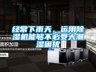 行業新聞經常下雨天，運用除濕機能夠不必受大潮濕困擾