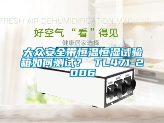 知識百科大眾安全帶恒溫恒濕試驗箱如何測試？ TL471-2006