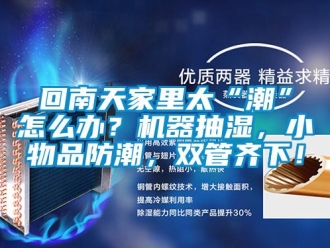 企業新聞回南天家里太“潮”怎么辦？機器抽濕，小物品防潮，雙管齊下！