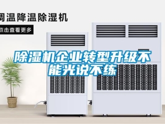 企業新聞除濕機企業轉型升級不能光說不練