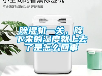 行業新聞除濕機一關，降下來的濕度就上去了是怎么回事
