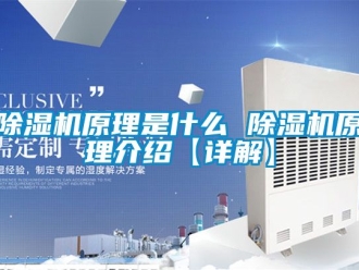 行業新聞除濕機原理是什么 除濕機原理介紹【詳解】