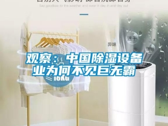 行業新聞觀察：中國除濕設備業為何不見巨無霸