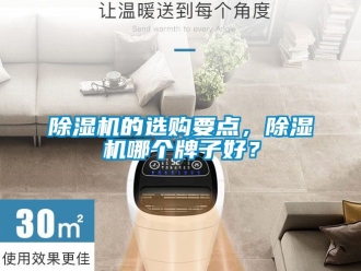 企業新聞除濕機的選購要點，除濕機哪個牌子好？