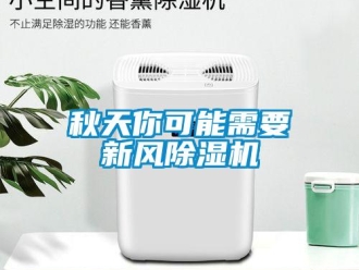 行業新聞秋天你可能需要新風除濕機