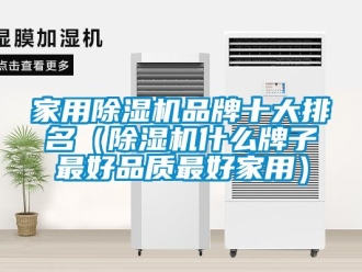 企業新聞家用除濕機品牌十大排名（除濕機什么牌子最好品質最好家用）