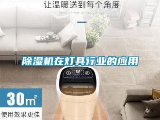 企業新聞除濕機在燈具行業的應用