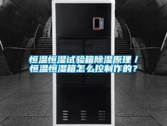 知識百科恒溫恒濕試驗箱除濕原理／恒溫恒濕箱怎么控制作的？