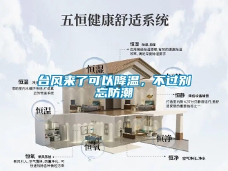 知識百科臺風來了可以降溫，不過別忘防潮