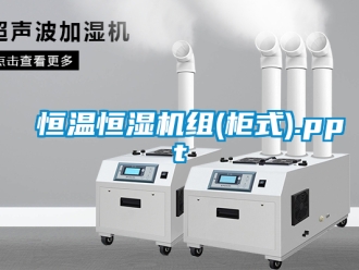 知識百科恒溫恒濕機組(柜式).ppt