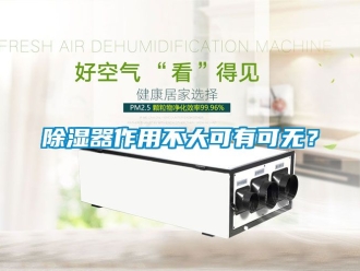 行業新聞除濕器作用不大可有可無？