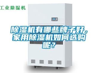 常見問題除濕機有哪些牌子好，家用除濕機如何選購呢？