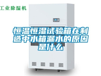 知識百科恒溫恒濕試驗箱在制造中水箱漏水的原因是什么