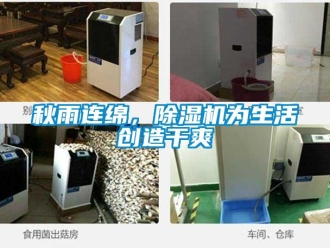 行業新聞秋雨連綿，除濕機為生活創造干爽