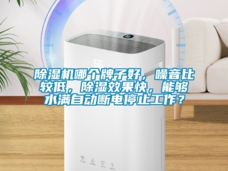 行業新聞除濕機哪個牌子好，噪音比較低，除濕效果快，能夠水滿自動斷電停止工作？