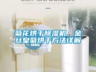 行業新聞菊花烘干除濕機，金絲皇菊烘干方法詳解