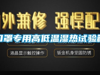 常見問題口罩專用高低溫濕熱試驗箱