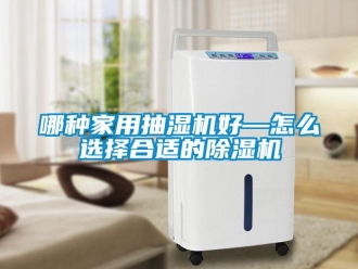 常見問題哪種家用抽濕機好—怎么選擇合適的除濕機