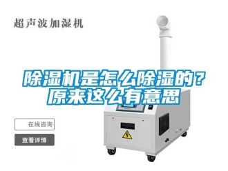 行業新聞除濕機是怎么除濕的？原來這么有意思