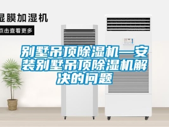 企業新聞別墅吊頂除濕機—安裝別墅吊頂除濕機解決的問題