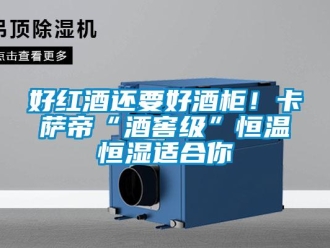 知識百科好紅酒還要好酒柜！卡薩帝“酒窖級”恒溫恒濕適合你