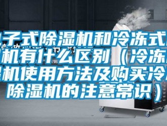 行業新聞電子式除濕機和冷凍式除濕機有什么區別（冷凍除濕機使用方法及購買冷凍除濕機的注意常識）