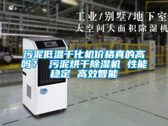 企業新聞污泥低溫干化機價格真的高嗎？ 污泥烘干除濕機 性能穩定 高效智能