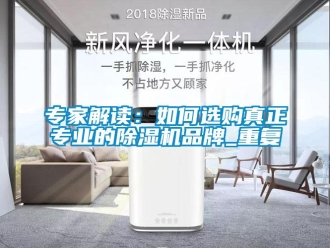 企業新聞專家解讀：如何選購真正專業的除濕機品牌_重復