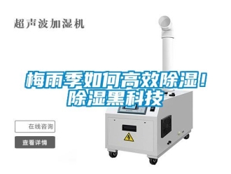 常見問題梅雨季如何高效除濕！除濕黑科技