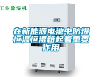 知識百科在新能源電池中防爆恒溫恒濕箱起著重要作用
