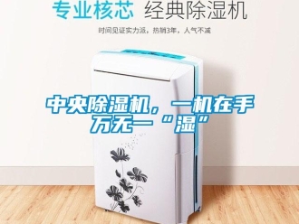 知識百科中央除濕機，一機在手萬無一“濕”
