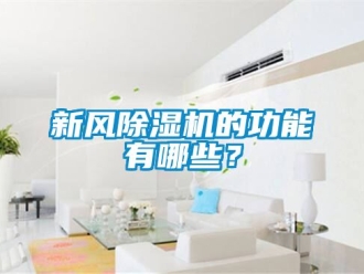 常見問題新風除濕機的功能有哪些？
