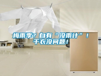常見問題梅雨季？自有“沒雨計”！干衣沒問題！