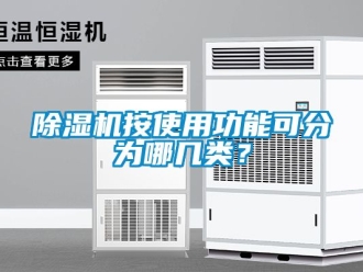 企業新聞除濕機按使用功能可分為哪幾類？