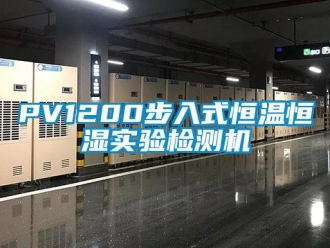 常見問題PV1200步入式恒溫恒濕實驗檢測機