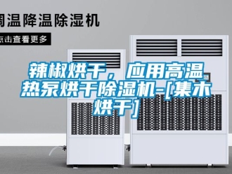 行業新聞辣椒烘干，應用高溫熱泵烘干除濕機-[集木烘干]