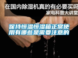 常見問題保持恒溫恒濕箱正常使用有哪些是需要注意的