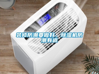 知識百科裝修防潮要做好，除濕機防潮有道