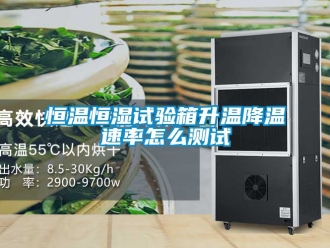 知識百科恒溫恒濕試驗箱升溫降溫速率怎么測試