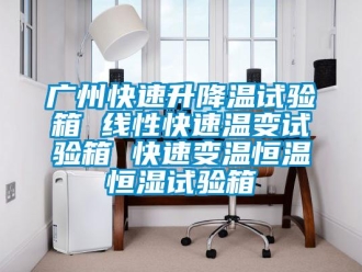 知識百科廣州快速升降溫試驗箱 線性快速溫變試驗箱 快速變溫恒溫恒濕試驗箱