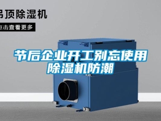 行業新聞節后企業開工別忘使用除濕機防潮