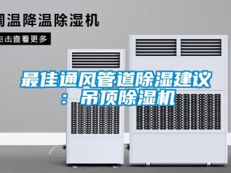 知識百科最佳通風管道除濕建議：吊頂除濕機